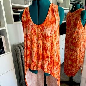 Hand made and designed new stretch cotton tank size S